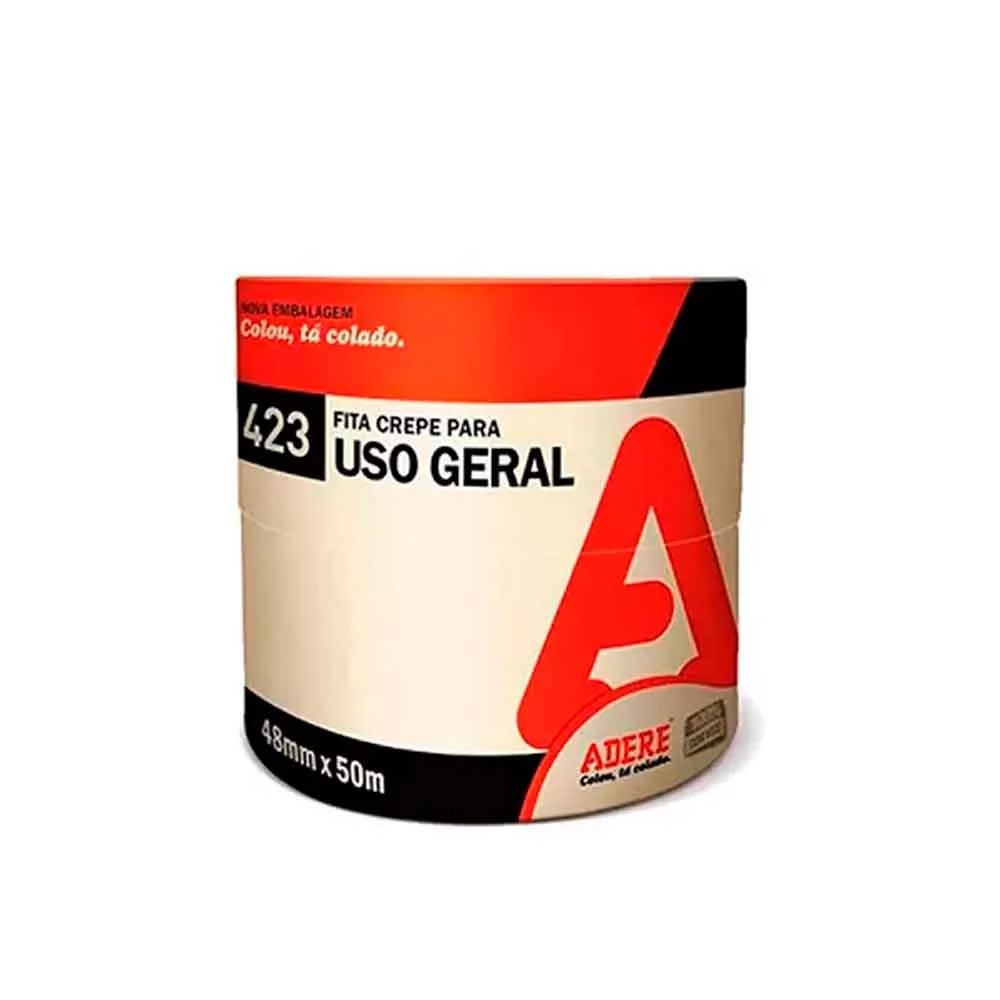 Fita Crepe Adere 48x50m Uso Geral 423 